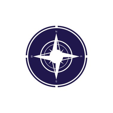 Pusula Logo Şablonu vektör resimleme tasarımı