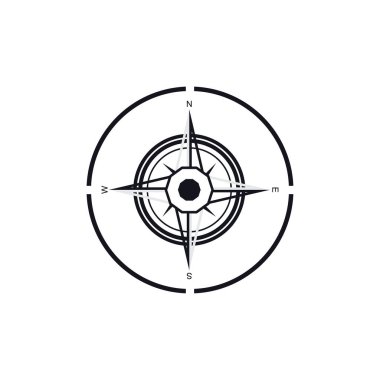 Pusula Logo Şablonu vektör resimleme tasarımı