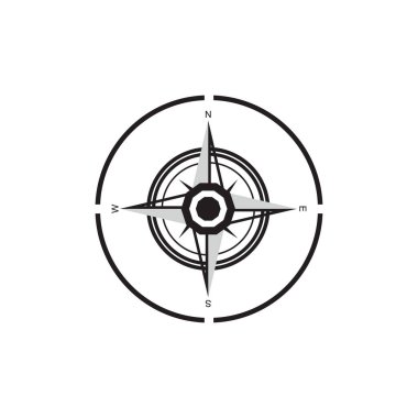Pusula Logo Şablonu vektör resimleme tasarımı