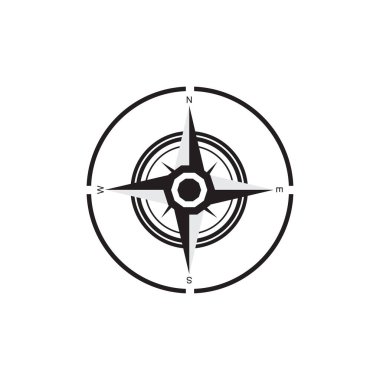 Pusula Logo Şablonu vektör resimleme tasarımı