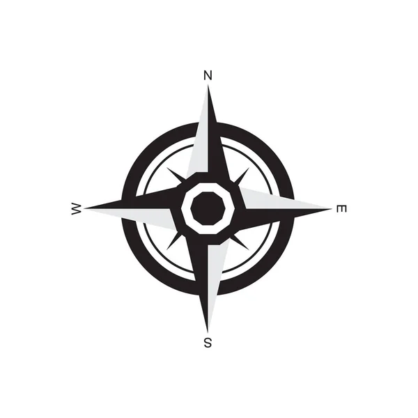 Návrh Vektorové Ikony Šablony Loga Kompasu — Stockový vektor