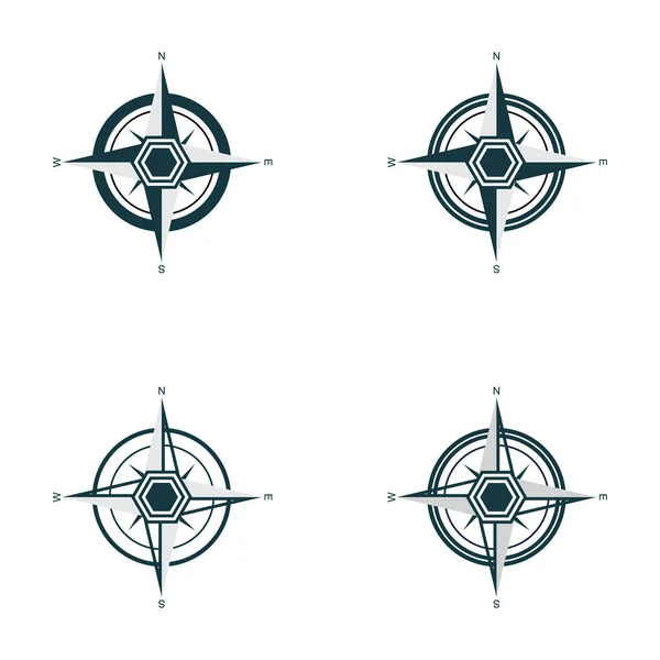 指南针图标模板矢量图标设计 — 图库矢量图片