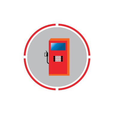 Yakıt Vektörü Simgesi Şablonu Arkaplanı