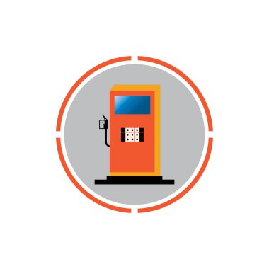 Yakıt Vektörü Simgesi Şablonu Arkaplanı