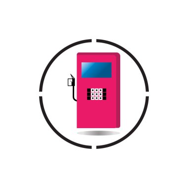 Yakıt Vektörü Simgesi Şablonu Arkaplanı