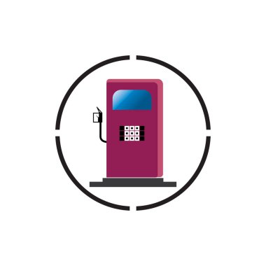 Yakıt Vektörü Simgesi Şablonu Arkaplanı