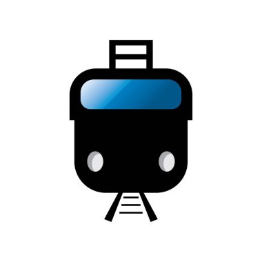 Tren simgesi vektör arkaplanı