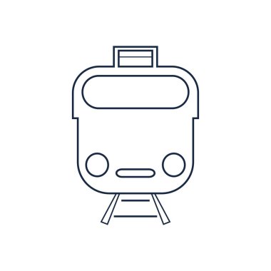 Tren simgesi vektör arkaplanı