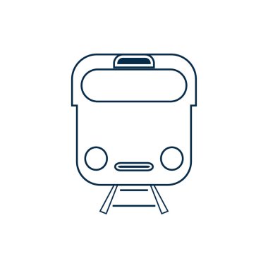 Tren simgesi vektör arkaplanı