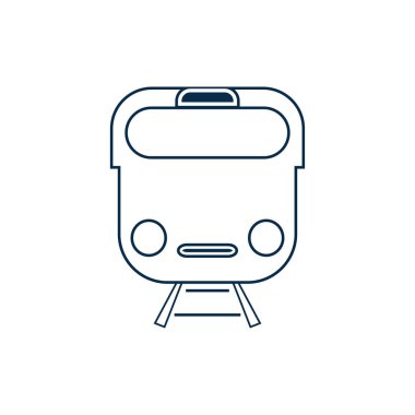 Tren simgesi vektör arkaplanı