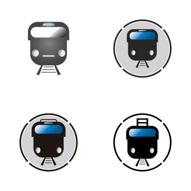 Tren simgesi vektör arkaplanı