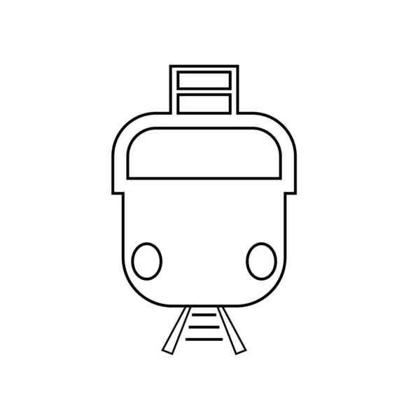 Tren Icono Vector Fondo — Vector de stock