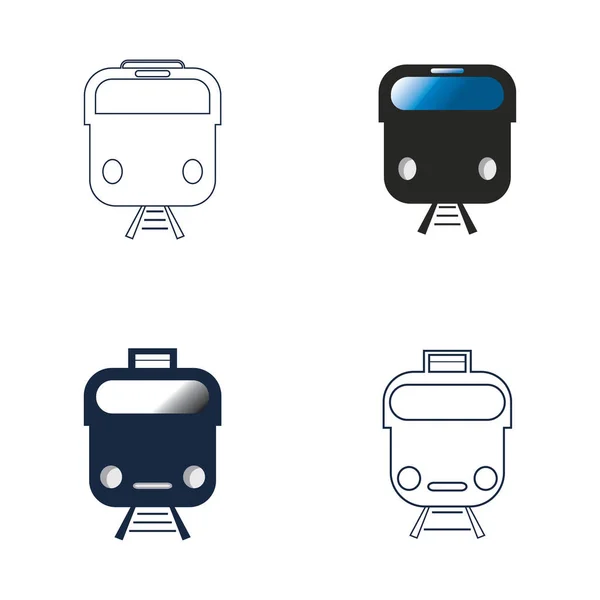 Train Icon Vector Background — Vettoriale Stock