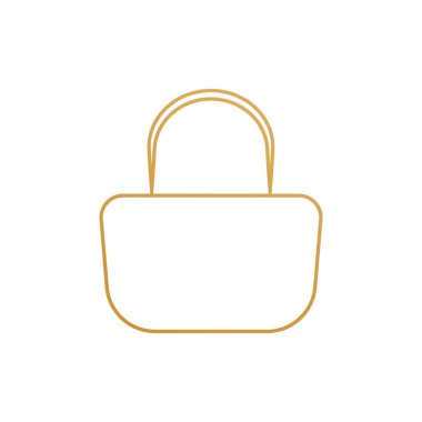 Kadın torba ikon vektör arkaplanı