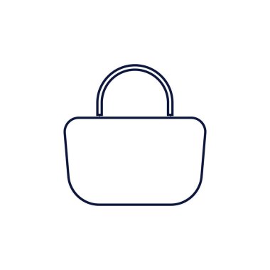 Kadın torba ikon vektör arkaplanı