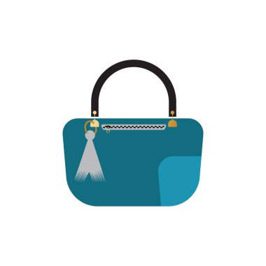 Kadın torba ikon vektör arkaplanı