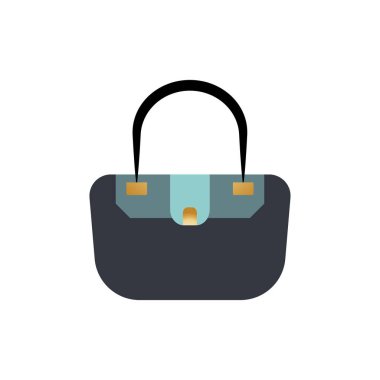 Kadın torba ikon vektör arkaplanı