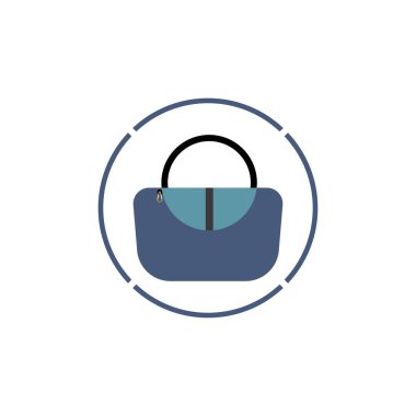 Kadın torba ikon vektör arkaplanı