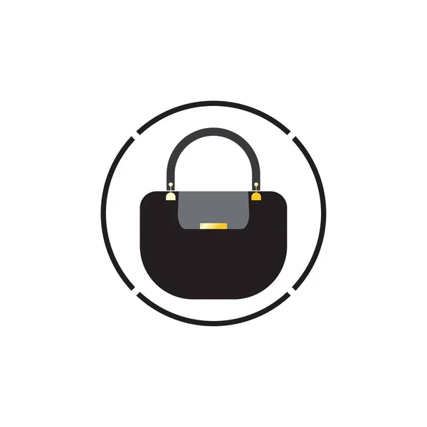 Frau Tasche Symbol Vektor Hintergrund — Stockvektor