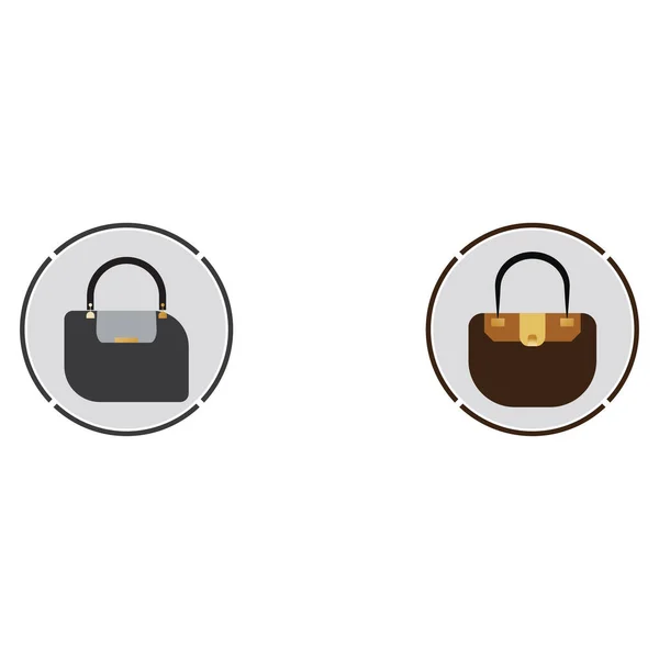 Woman Bag Icon Vector Background — Vector de stock