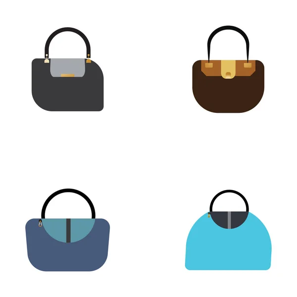 Woman Bag Icon Vector Background — стоковый вектор