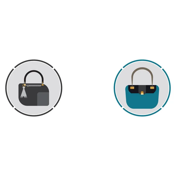 Woman Bag Icon Vector Background — Wektor stockowy
