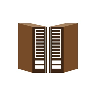 Basit klasör. Ofis dizin ikonu vektörü