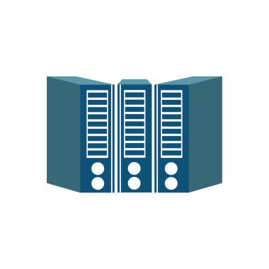 Basit klasör. Ofis dizin ikonu vektörü