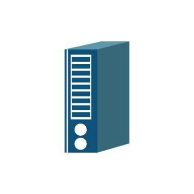 Basit klasör. Ofis dizin ikonu vektörü