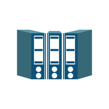 Basit klasör. Ofis dizin ikonu vektörü