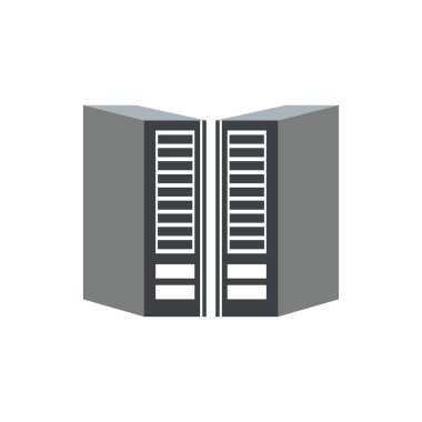 Basit klasör. Ofis dizin ikonu vektörü