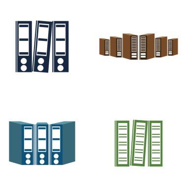 Basit klasör. Ofis dizin ikonu vektörü