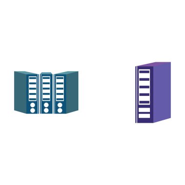 Basit klasör. Ofis dizin ikonu vektörü