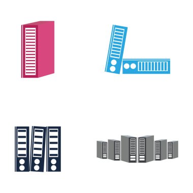 Basit klasör. Ofis dizin ikonu vektörü