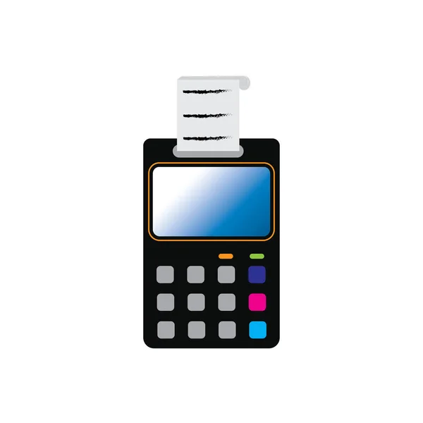 Μηχανή Πιστωτικών Καρτών Atm Για Χρήματα Εικόνα Τερματικού Πληρωμής — Διανυσματικό Αρχείο