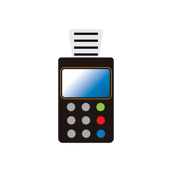 Credit Card Machine Atm Money Payment Terminal Illustration — 스톡 벡터