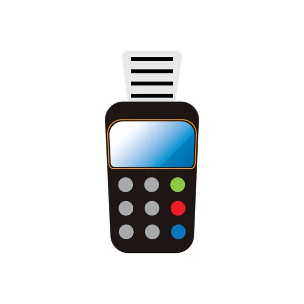 Credit Card Machine Atm Money Payment Terminal Illustration — 스톡 벡터