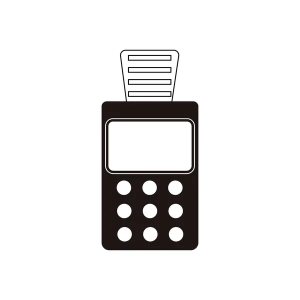 Credit Card Machine Atm Money Payment Terminal Illustration — Vettoriale Stock
