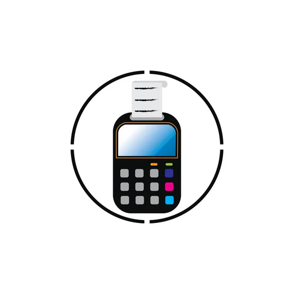 Credit Card Machine Atm Money Payment Terminal Illustration — 스톡 벡터