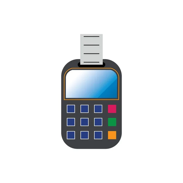 Credit Card Machine Atm Money Payment Terminal Illustration — Vetor de Stock