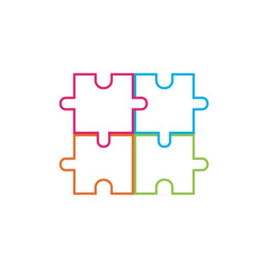 Bulmaca vektör resimleme arkaplanı