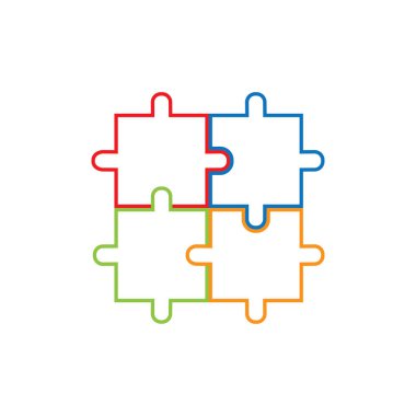 Bulmaca vektör resimleme arkaplanı