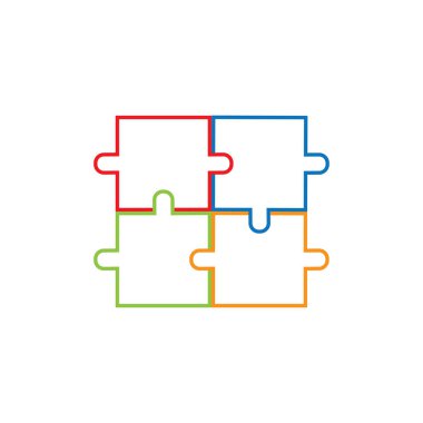 Bulmaca vektör resimleme arkaplanı