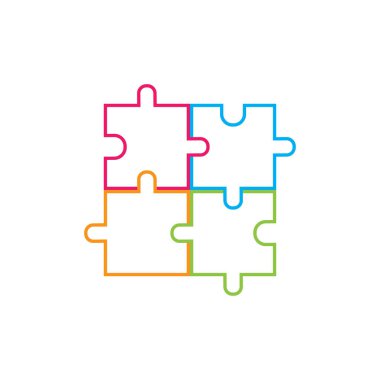 Bulmaca vektör resimleme arkaplanı