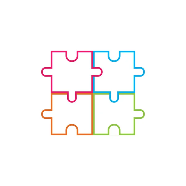 Puzzle vector icon illustration background