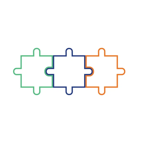 Puzzle vector icon illustration background