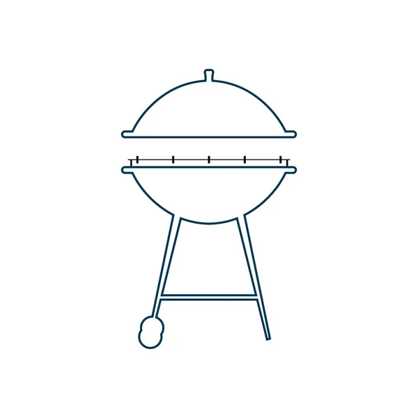 Barbecue Icon Vector Illustration — Stock Vector