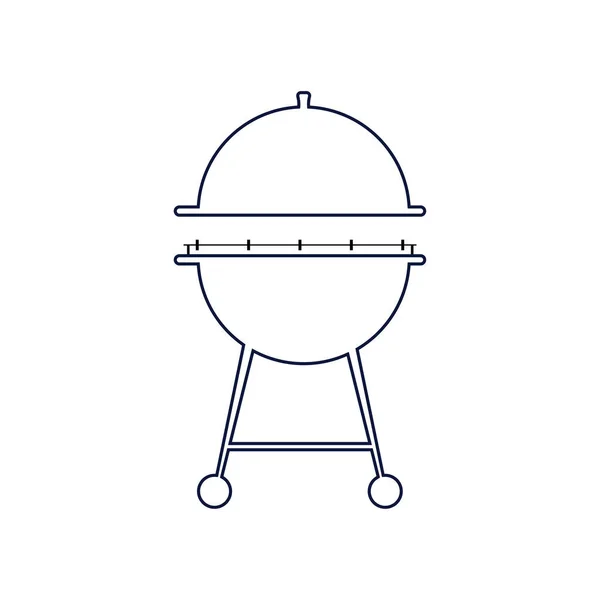 Barbecue Icon Vector Illustration — Stock Vector