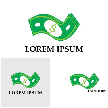 Dolar vektörü simgesi arkaplan şablonu çizimi