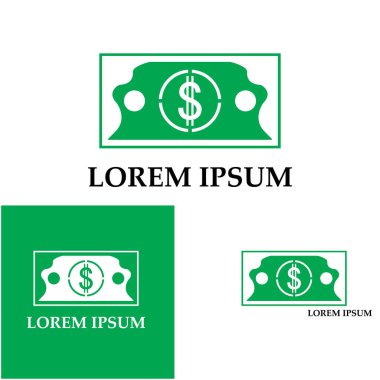 Dolar vektörü simgesi arkaplan şablonu çizimi